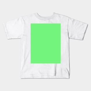 Neon Bright Green Color Solid Design Kids T-Shirt